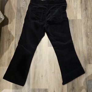 Free People Midnight Black Cropped Corduroy Pants